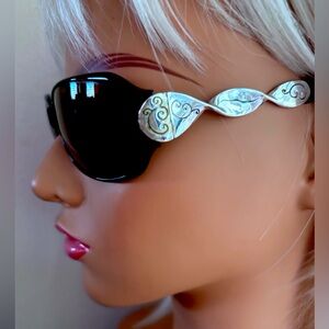 Brighton Black and Silver Sunglasses